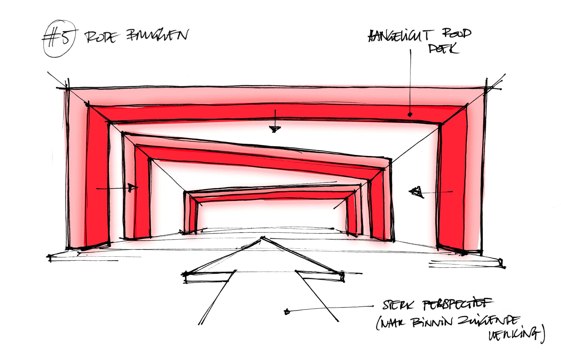 One red brand line